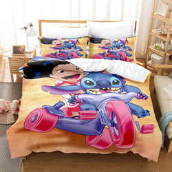 Stitch Pattern Bedding Set Kids Quilt Cover Without Filler (Online Order Only)