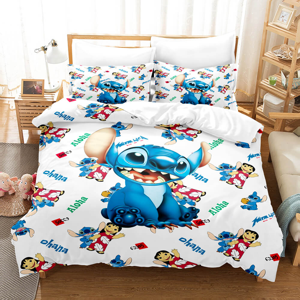 Stitch Pattern Bedding Set Kids Quilt Cover Without Filler (Online Order Only)