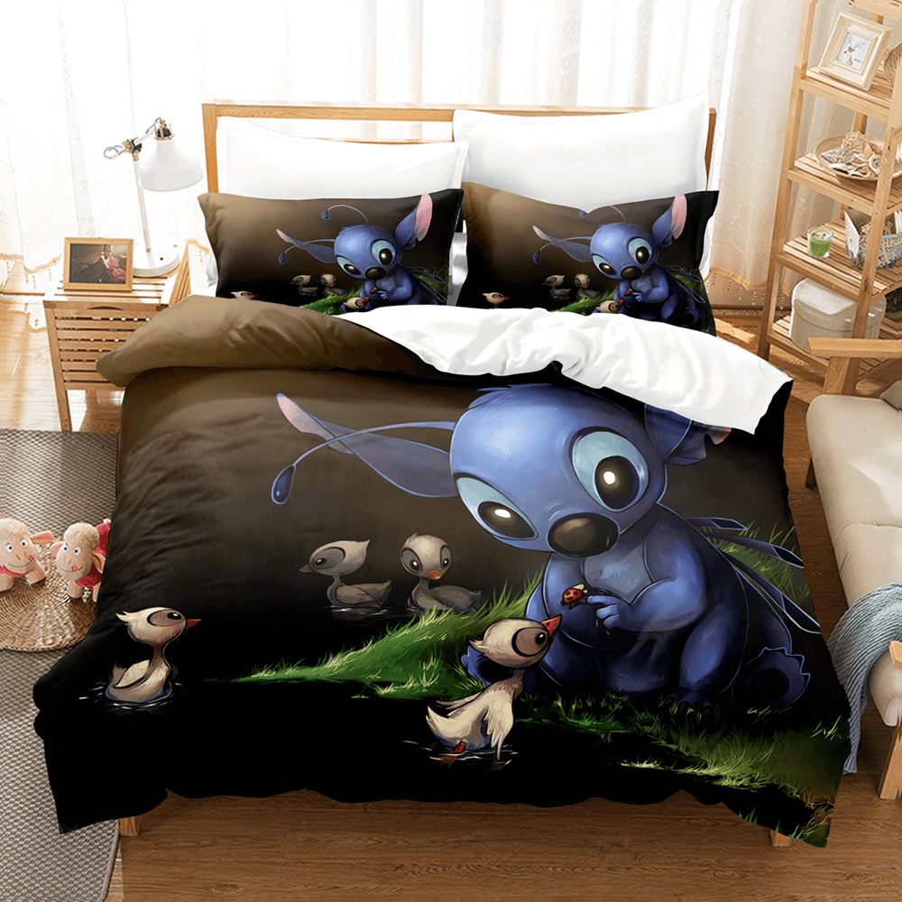 Stitch Pattern Bedding Set Kids Quilt Cover Without Filler (Online Order Only)
