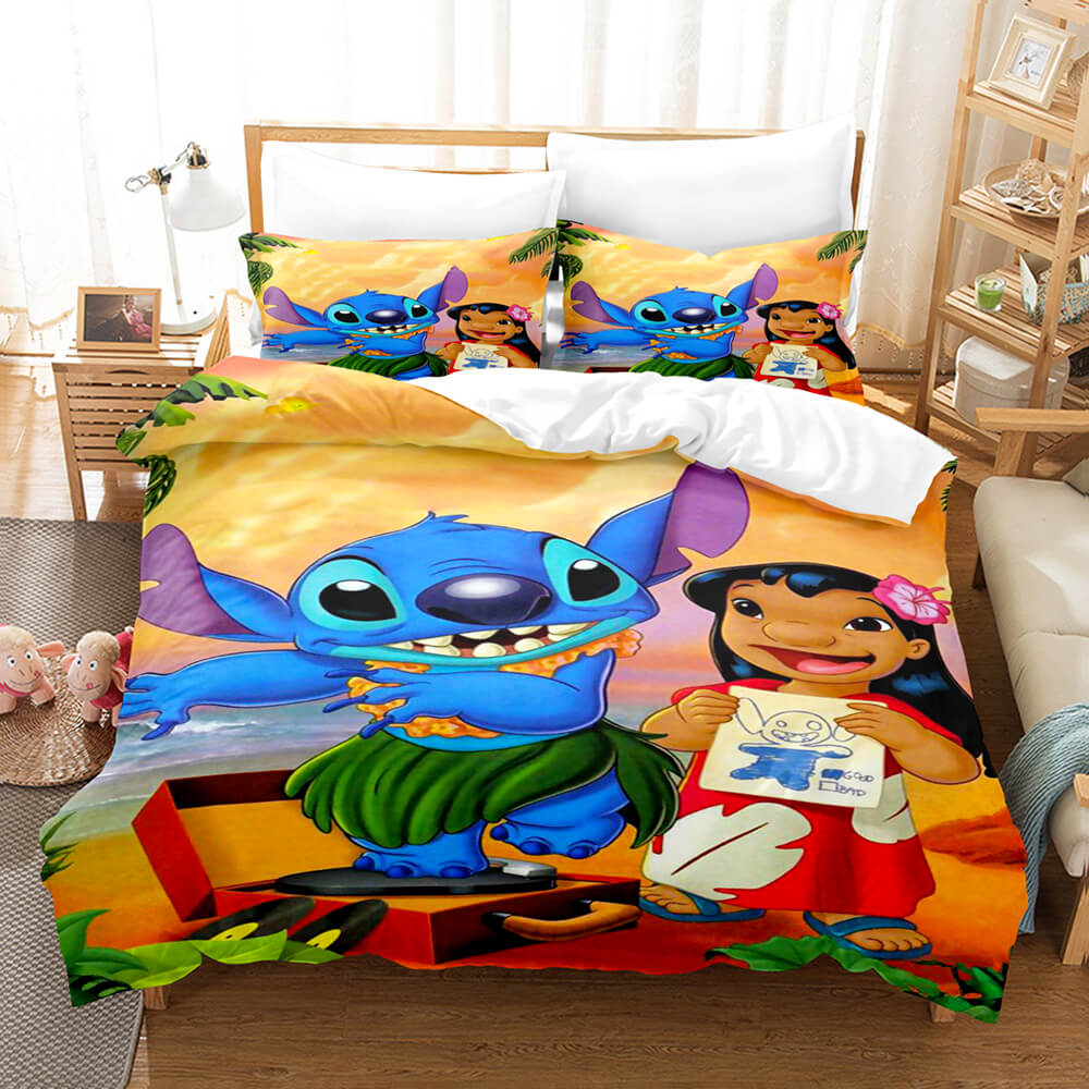 Stitch Pattern Bedding Set Kids Quilt Cover Without Filler (Online Order Only)