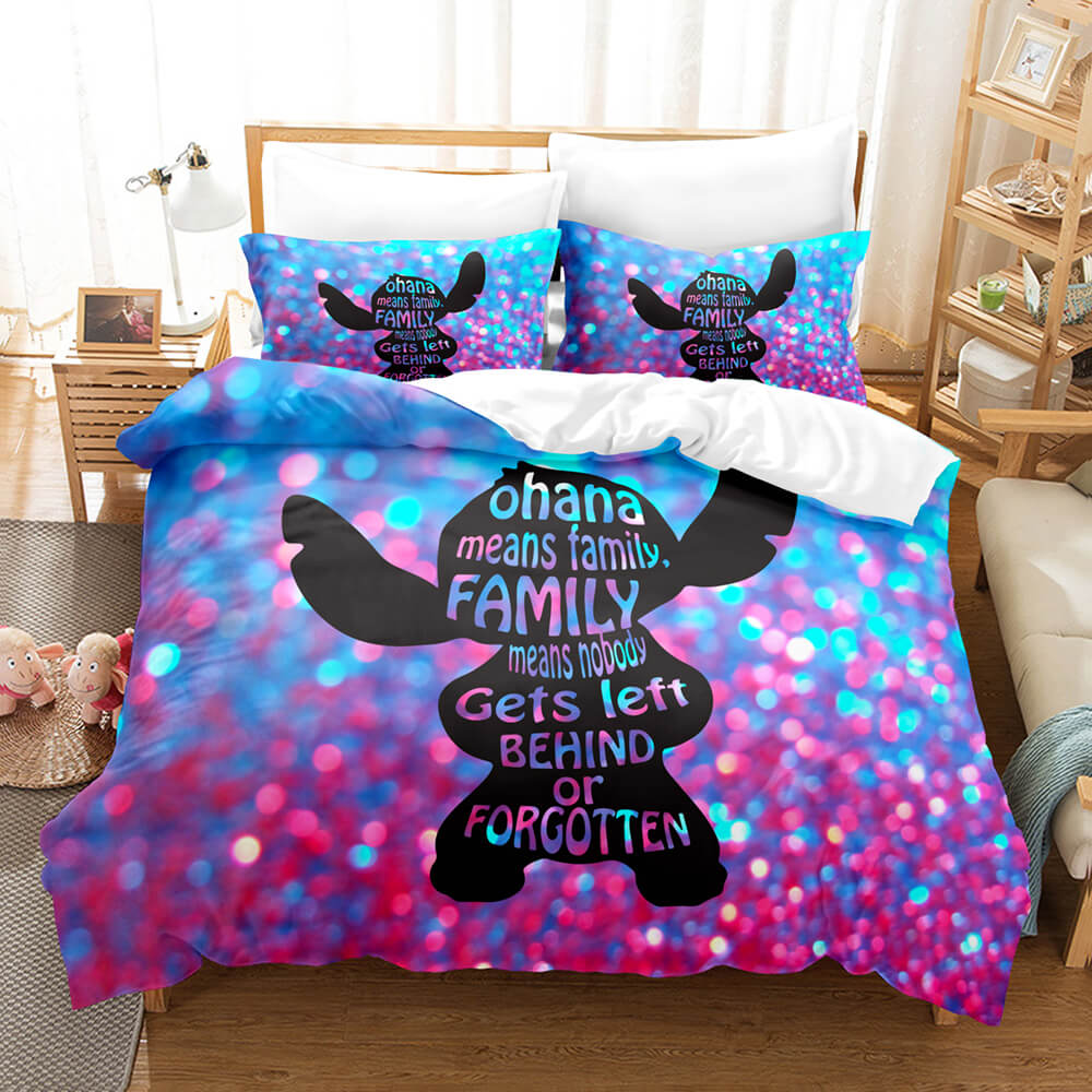 Stitch Pattern Bedding Set Kids Quilt Cover Without Filler (Online Order Only)