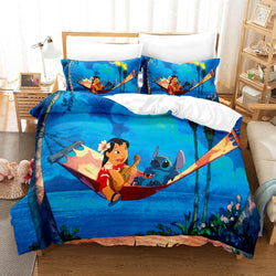 Stitch Pattern Bedding Set Kids Quilt Cover Without Filler (Online Order Only)