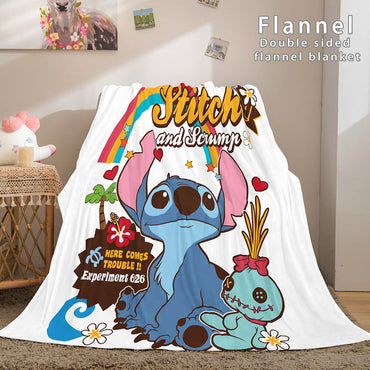 Stitch Cosplay Flannel Throw Blanket Micro Fleece Plush Blanket (Online Order Only)
