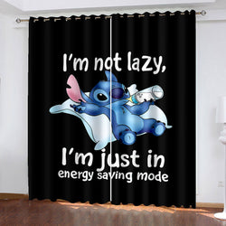 Stitch Curtains Blackout Window Treatments Drapes for Room Decoration (Online Order Only)
