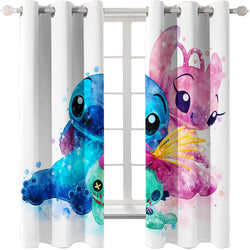 Stitch Curtains Blackout Window Treatments Drapes for Room Decoration (Online Order Only)
