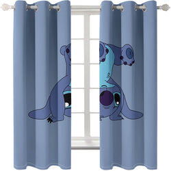 Stitch Curtains Blackout Window Treatments Drapes for Room Decoration (Online Order Only)