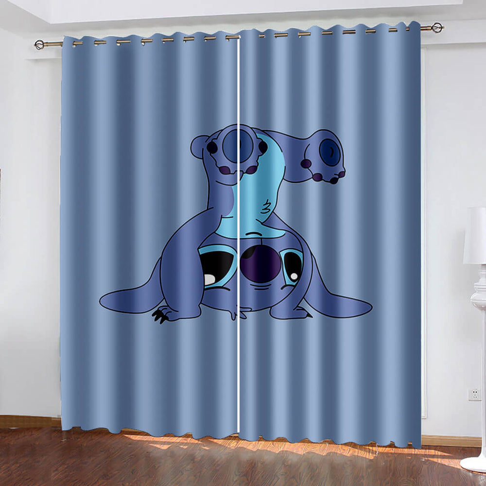 Stitch Curtains Blackout Window Treatments Drapes for Room Decoration (Online Order Only)