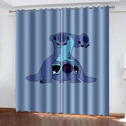 Stitch Curtains Blackout Window Treatments Drapes for Room Decoration (Online Order Only)