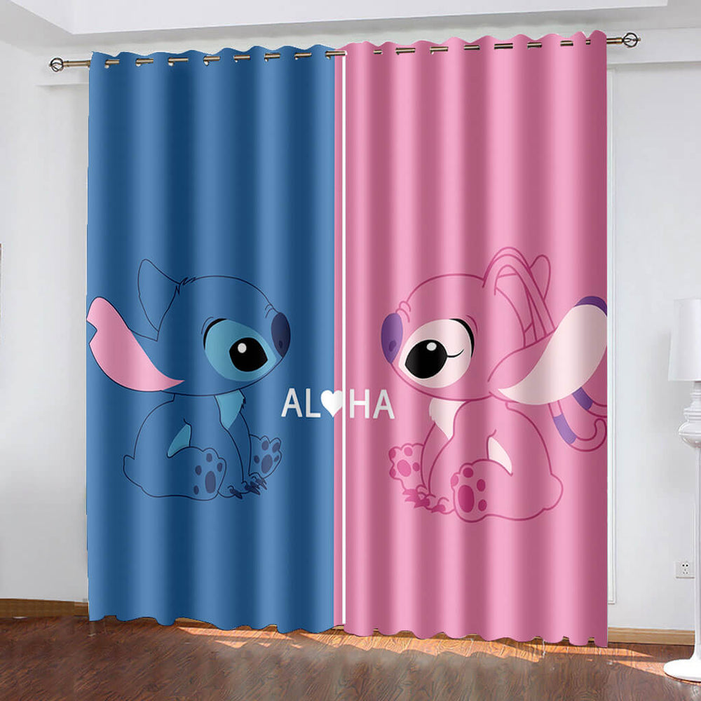 Stitch Curtains Blackout Window Treatments Drapes for Room Decoration (Online Order Only)