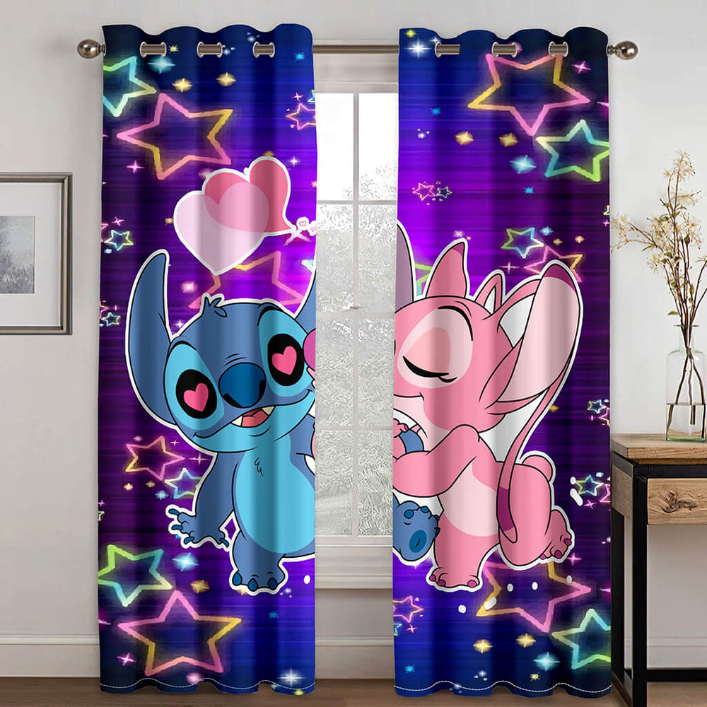 Stitch Curtains Blackout Window Treatments Drapes for Room Decoration (Online Order Only)