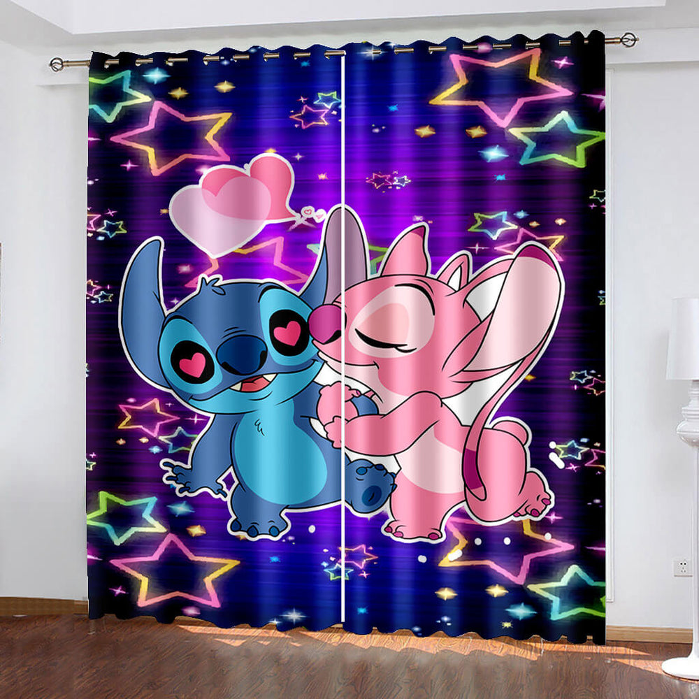 Stitch Curtains Blackout Window Treatments Drapes for Room Decoration (Online Order Only)