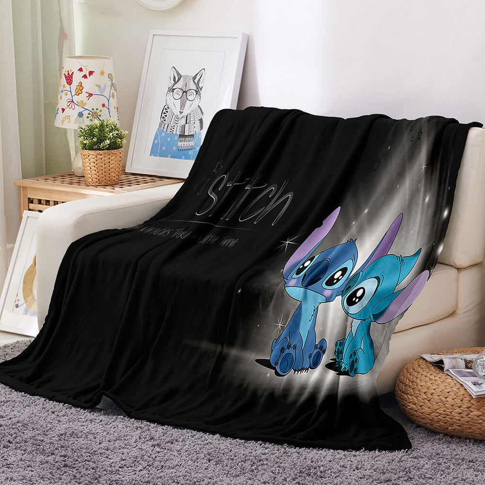 Stitch Pattern Blanket Flannel Throw Room Decoration (Online Order Only)