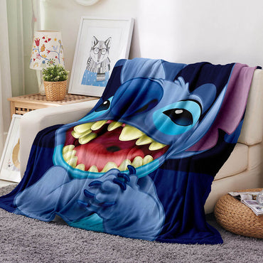 Stitch Pattern Blanket Flannel Throw Room Decoration (Online Order Only)