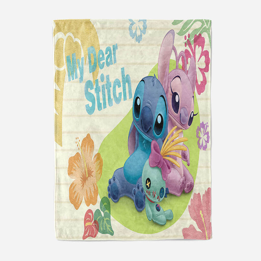 Stitch Pattern Blanket Flannel Throw Room Decoration (Online Order Only)