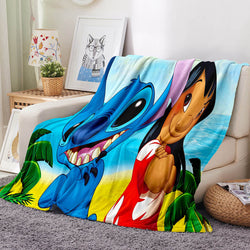 Stitch Pattern Blanket Flannel Throw Room Decoration (Online Order Only)
