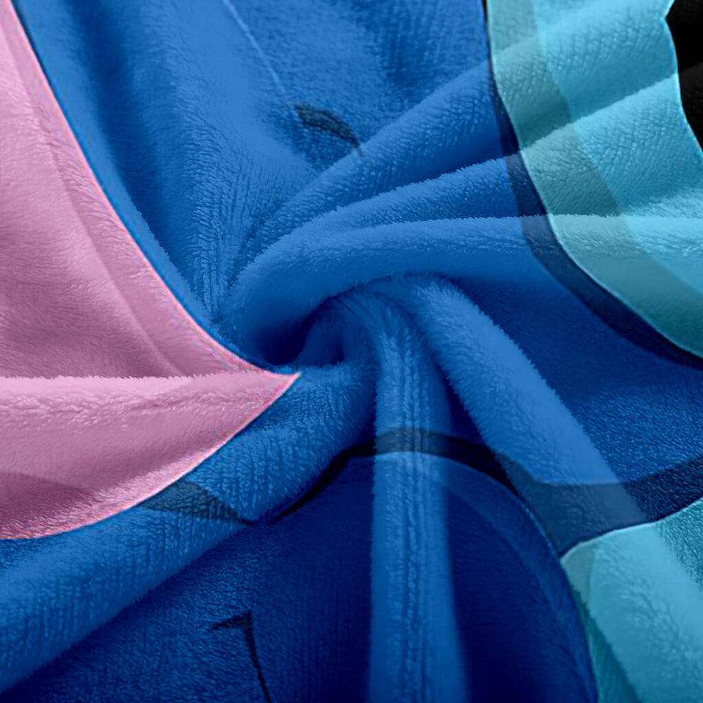 Stitch Pattern Blanket Flannel Throw Room Decoration (Online Order Only)