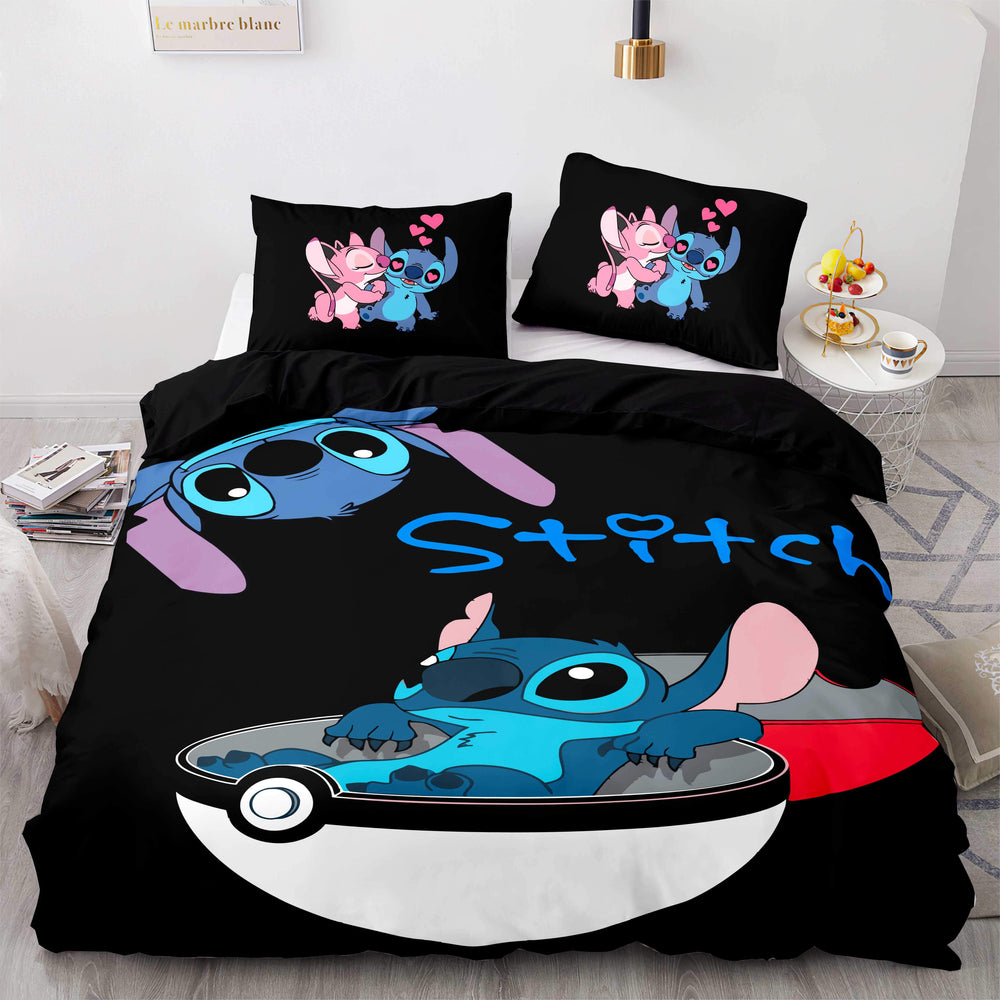 Stitch and Scrump Bedding Set Quilt Duvet Cover Bed Sets Room Decoration (Online Order Only)