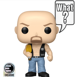 WWE Stone Cold Steve Austin (What?) Pop! Sayings Funko Pop! Vinyl Figure #185 - Entertainment Earth Exclusive w/ Funko Protector (ONLINE ORDER ONLY)