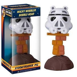 Funko Wacky Wobbler: Angry Birds Star Wars - Stormtrooper Pig (2013 Release) (ONLINE ORDER ONLY)