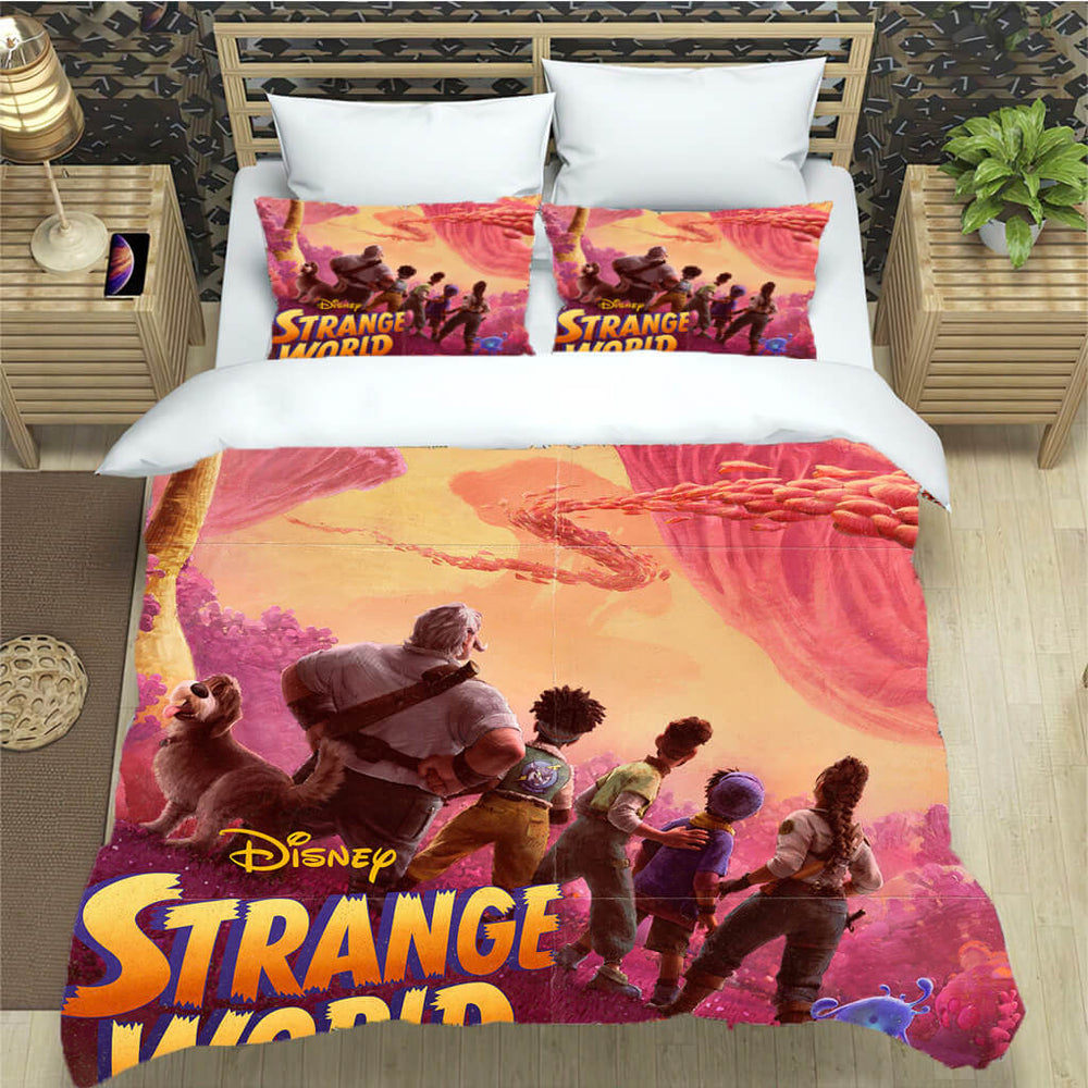 Strange World Bedding Set Pattern Quilt Cover Without Filler (Online Order Only)