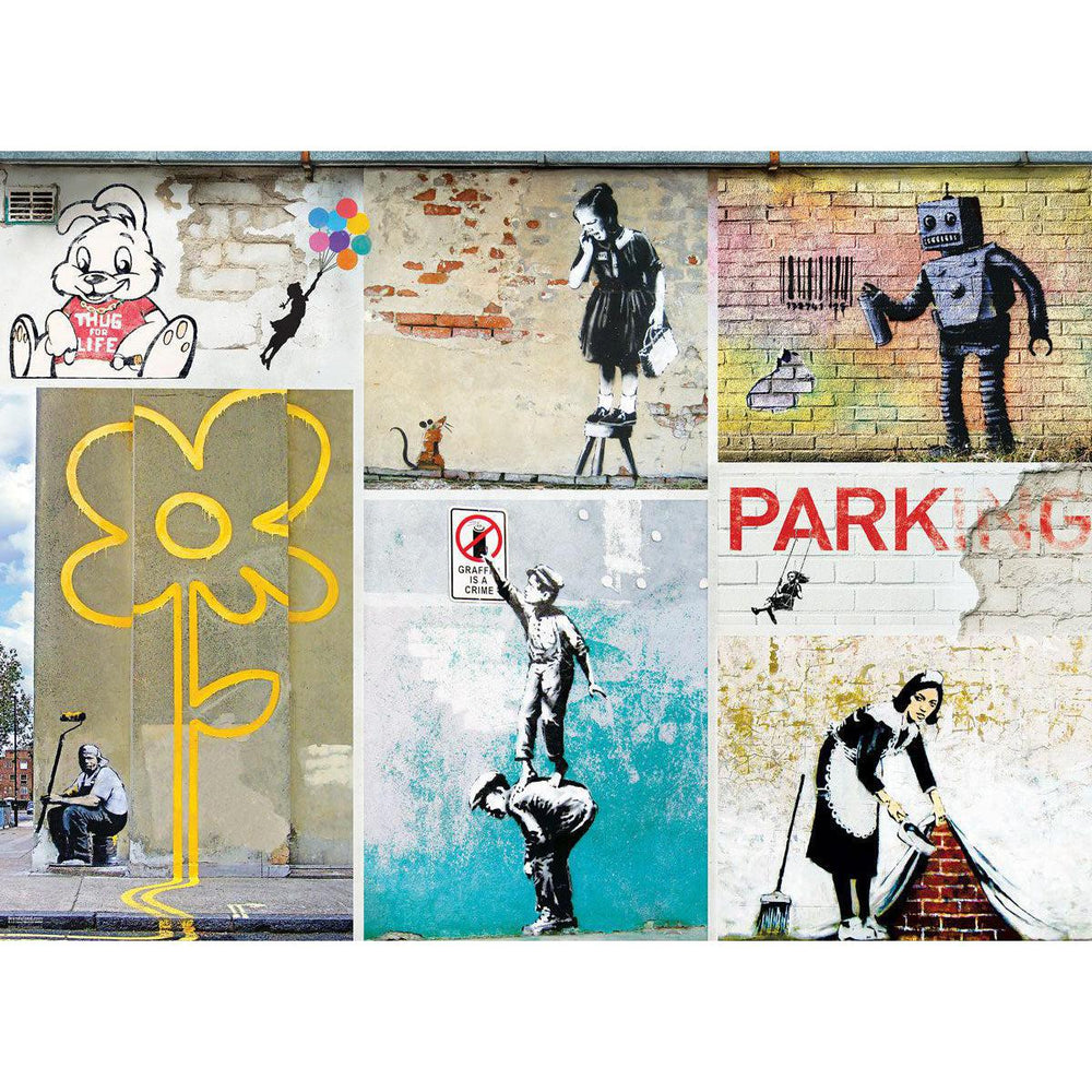 Street Art by Banksy 1000 Piece Jigsaw Puzzle Eurographics (ONLINE ORDER ONLY)