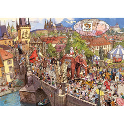 Street Parade Circus 2000 Piece Jigsaw Puzzle Heye (ONLINE ORDER ONLY)