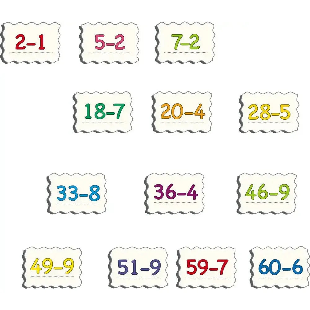 Subtraction Math 58 Piece Tray Jigsaw Puzzle Larsen