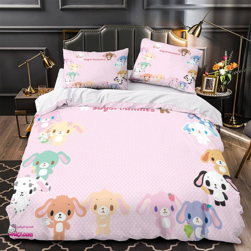 Sugarbunnies Bedding Set Pattern Quilt Cover Without Filler (Online Order Only)