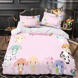 Sugarbunnies Bedding Set Pattern Quilt Cover Without Filler (Online Order Only)