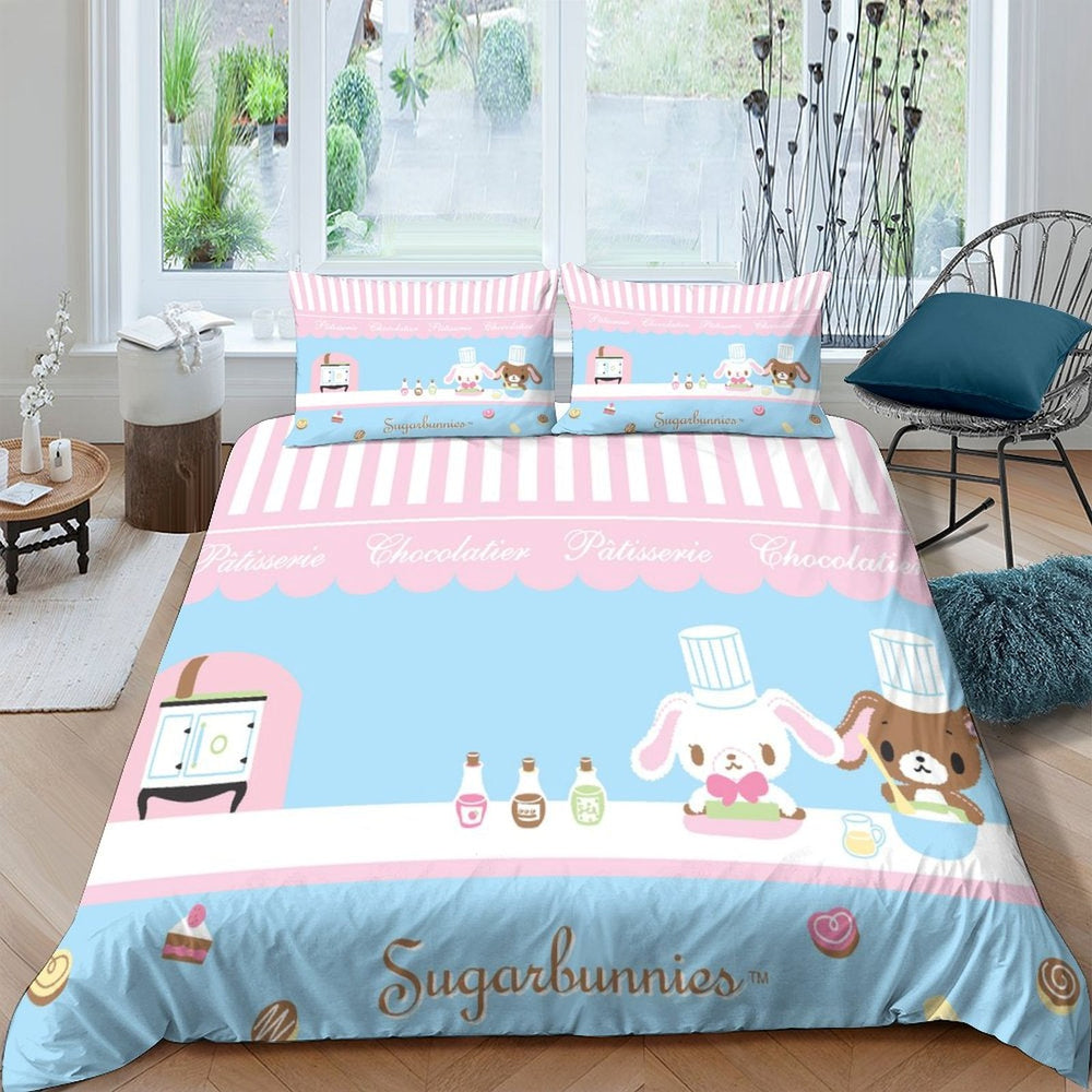 Sugarbunnies Bedding Set Pattern Quilt Cover Without Filler (Online Order Only)