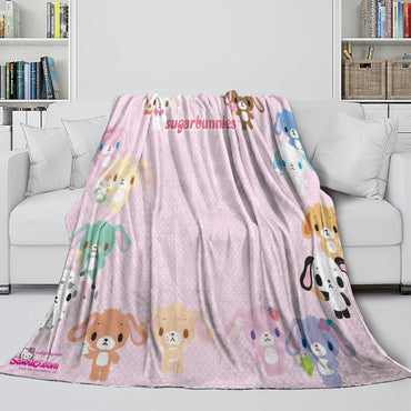 Sugarbunnies Blanket Flannel Fleece Throw Room Decoration (Online Order Only)
