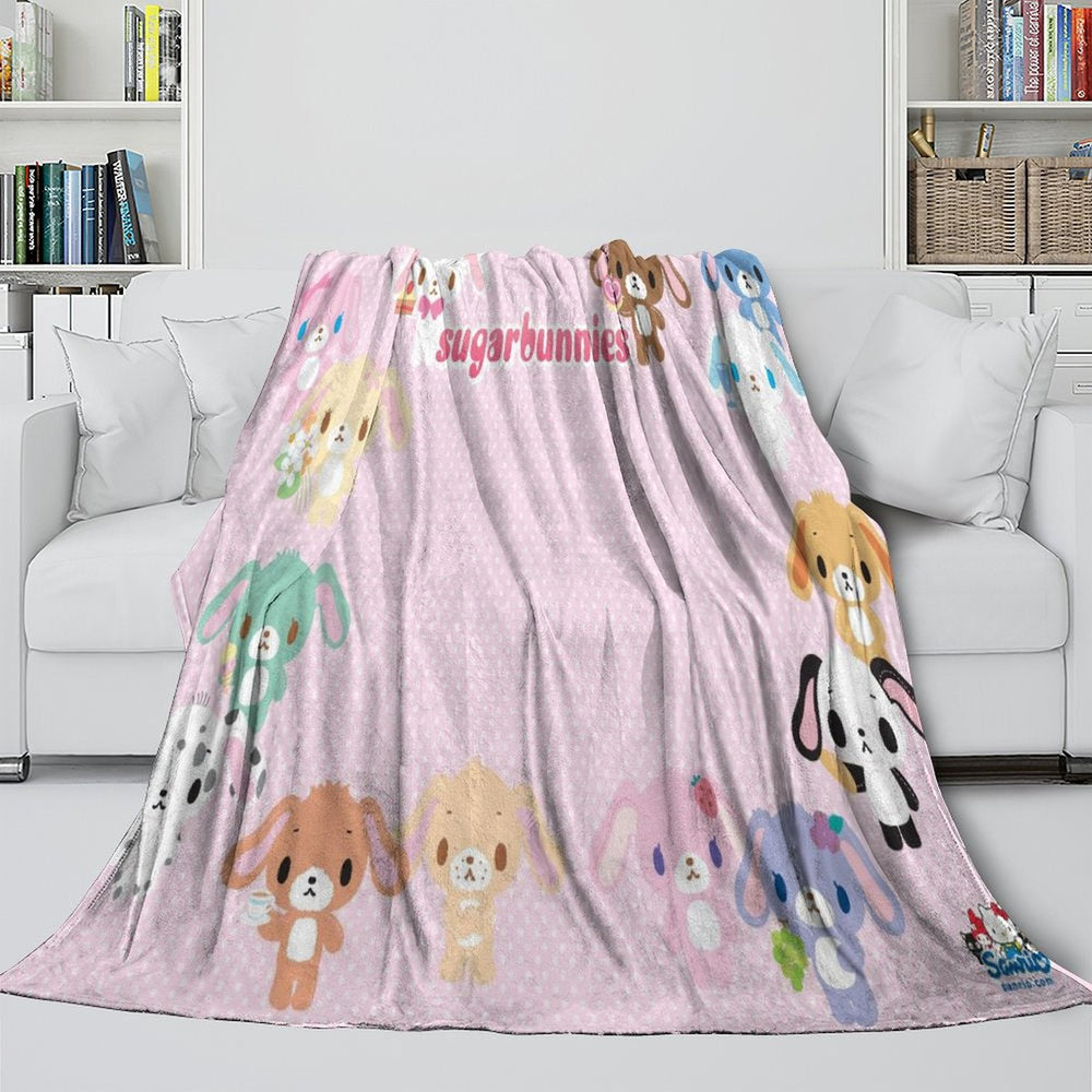Sugarbunnies Blanket Flannel Fleece Throw Room Decoration (Online Order Only)