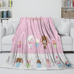 Sugarbunnies Blanket Flannel Fleece Throw Room Decoration (Online Order Only)