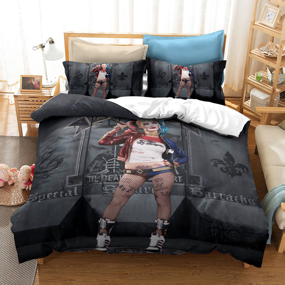 Suicide Squad Harley Quinn Cosplay Bedding Quilt Cover Without Filler (Online Order Only)