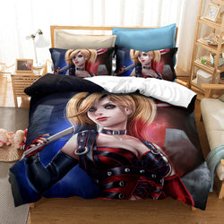 Suicide Squad Harley Quinn Cosplay Bedding Quilt Cover Without Filler (Online Order Only)