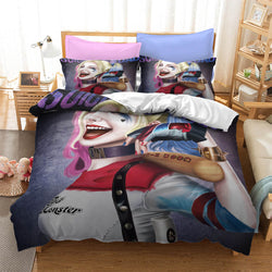 Suicide Squad Harley Quinn Cosplay Bedding Quilt Cover Without Filler (Online Order Only)