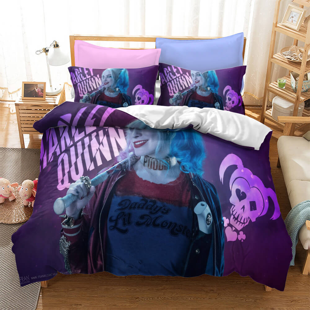 Suicide Squad Harley Quinn Cosplay Bedding Quilt Cover Without Filler (Online Order Only)