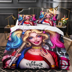 Suicide Squad Harley Quinn Deadpool Bedding Set Quilt Duvet Cover Sets (Online Order Only)