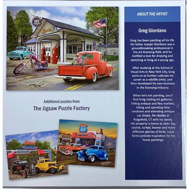 Summer Fill Up Nostalgic America 500 Piece Jigsaw Puzzle Leap Year (ONLINE ORDER ONLY)