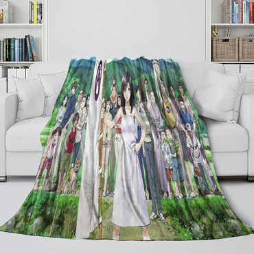 Summer Wars Blanket Flannel Throw Kids Room Decoration (Online Order Only)
