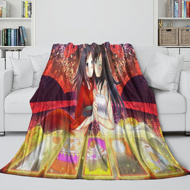 Summer Wars Blanket Flannel Throw Kids Room Decoration (Online Order Only)