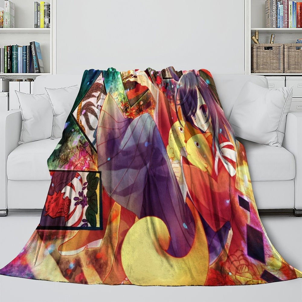 Summer Wars Blanket Flannel Throw Kids Room Decoration (Online Order Only)