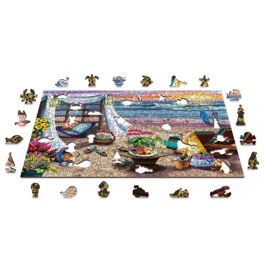 Summertime 505 Piece Wood Jigsaw Puzzle Wooden City (ONLINE ORDER ONLY)