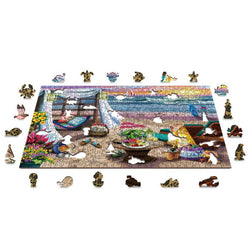 Summertime 505 Piece Wood Jigsaw Puzzle Wooden City (ONLINE ORDER ONLY)
