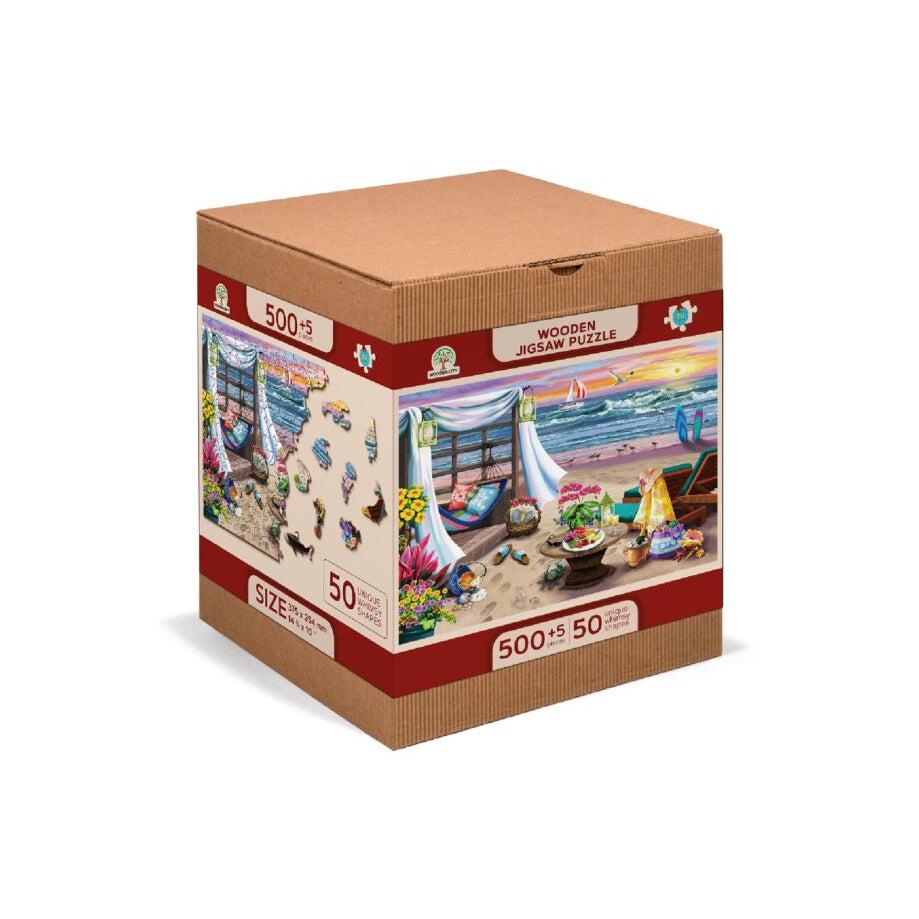 Summertime 505 Piece Wood Jigsaw Puzzle Wooden City (ONLINE ORDER ONLY)