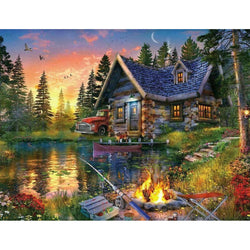 Sun Kissed Cabin 500 Piece Jigsaw Puzzle Springbok (ONLINE ORDER ONLY)