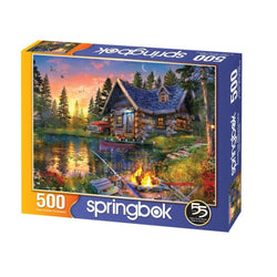 Sun Kissed Cabin 500 Piece Jigsaw Puzzle Springbok (ONLINE ORDER ONLY)
