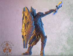 3D Printed Archvillain Games The Sun Elves of Sol Sylvaine Elven Footmen 28 32mm D&D (Online Only)