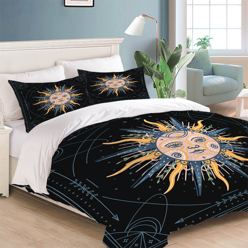 Sun Face Bedding Sets Quilt Cover Without Filler (Online Order Only)