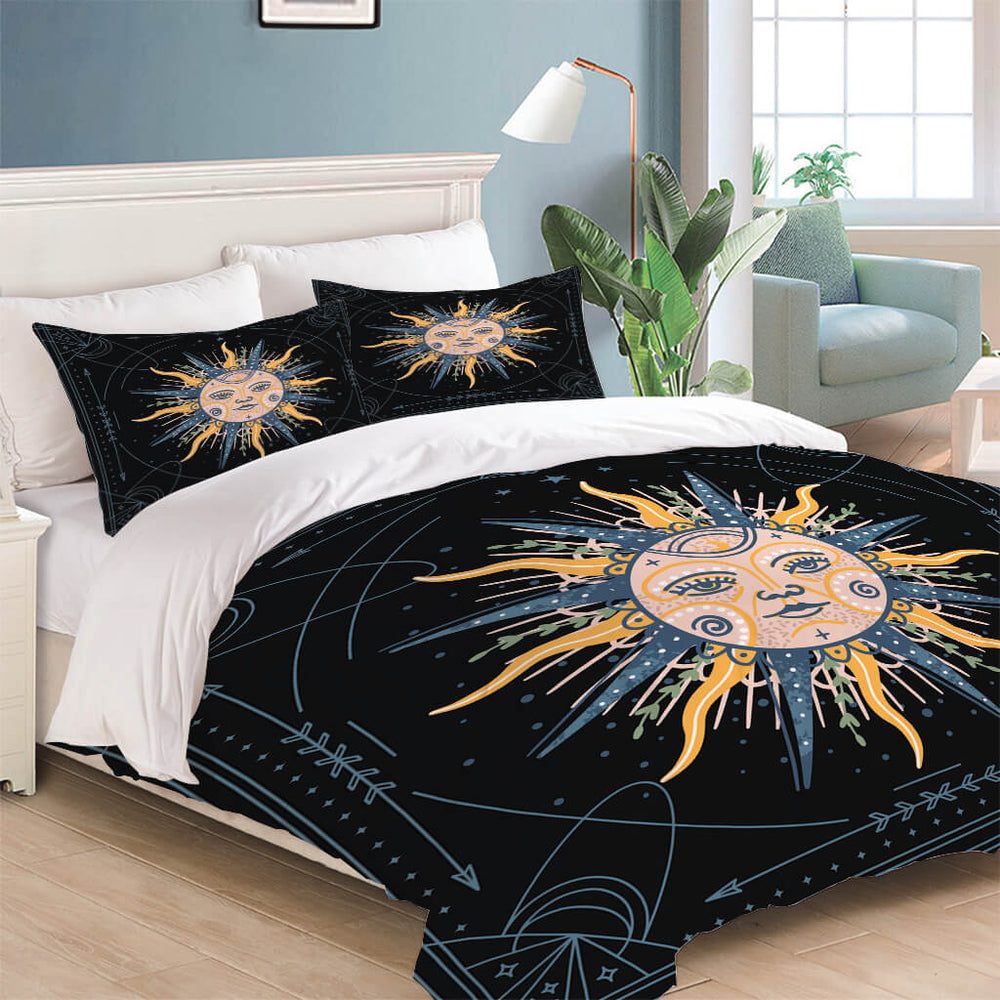 Sun Face Bedding Sets Quilt Cover Without Filler (Online Order Only)